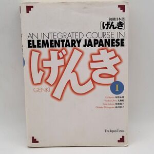 Eri Banno Genki I Integrated Course Elementary Japanese Paperback 1st‎ Ed Good